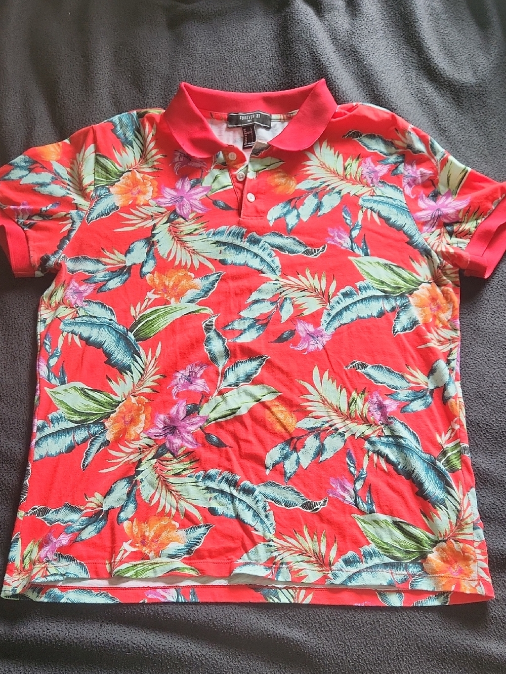 Forever 21 Red Polo Shirt